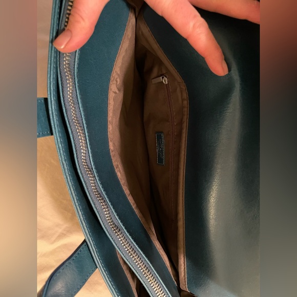 Matt & nat parallel vegan leather briefcase satchel laptop travel shoulder bag - Picture 7 of 13